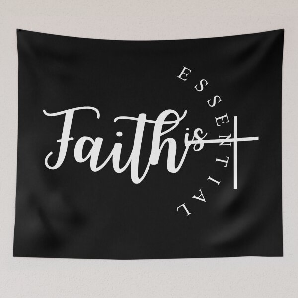 Item preview, Faith is Essential, Christian, Faith, Believer, Jesus Christ, Christian Clothing  designed and sold by ChristianLife.