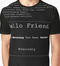 Hello Friend@fsociety Graphic T-Shirt