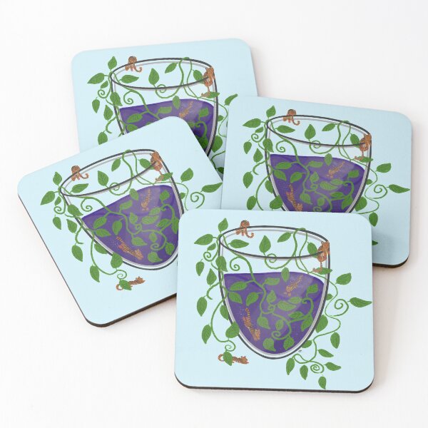 Item preview, Glass of Jungle designed and sold by Salem Scribbles.