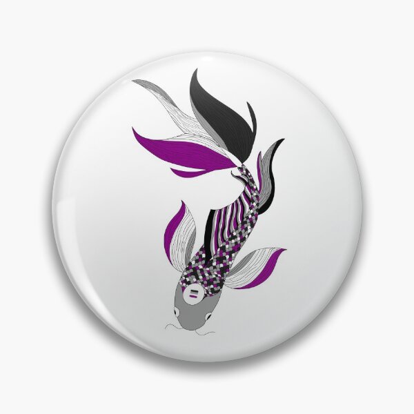 Item preview, Asexual Pride Koi Fish designed and sold by Lexi Edwards.