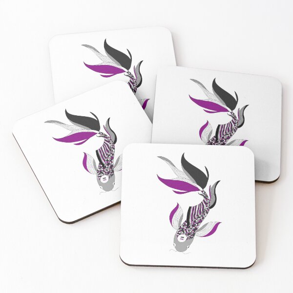 Item preview, Asexual Pride Koi Fish designed and sold by Lexi Edwards.
