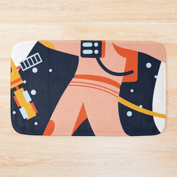 Item preview, BLACK YELLOW PERSON IN SPACE SUIT designed and sold by morrismorgan.