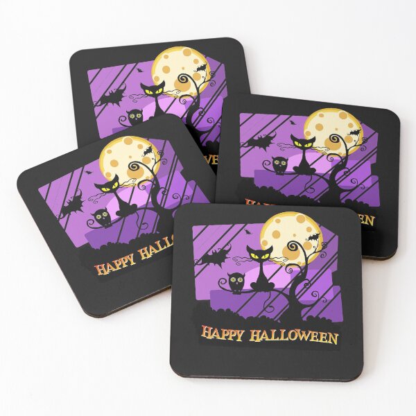 Item preview, Halloween cat and moon designed and sold by Ortzi68.