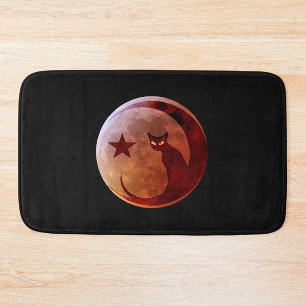 Item preview, Halloween cat and blood moon designed and sold by Ortzi68.