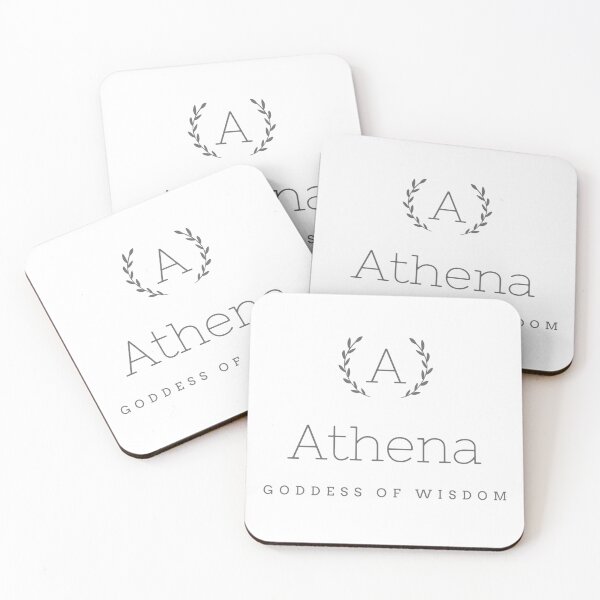 athena goddess of wisdom Coasters (Set of 4)