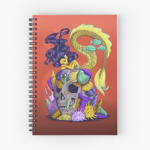 Item preview, Sirena dorada en calavera designed and sold by Marta Tesoro.