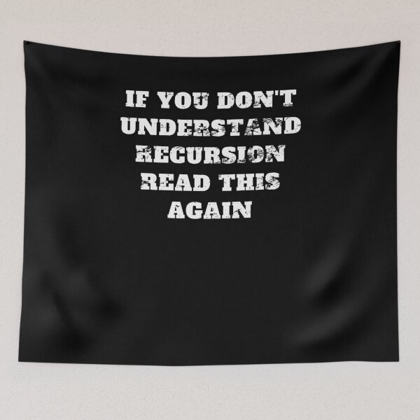 Item preview, Programmer recursion funny joke Retro Vintage designed and sold by Jeangel97.