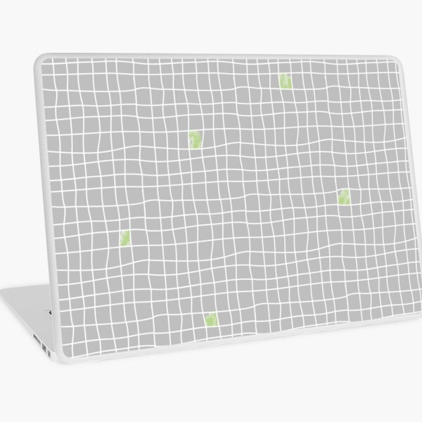 Carreaux - Grey/Green - Bis Laptop Skin