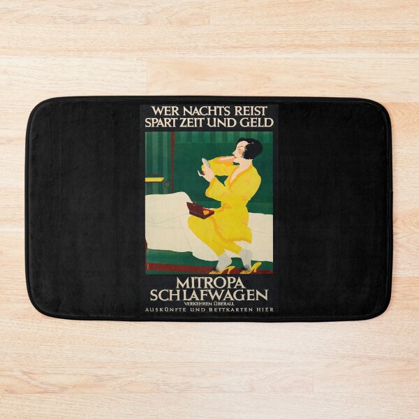 Item preview, Mitropa Schlafwagen retro poster designed and sold by CorasPosters.
