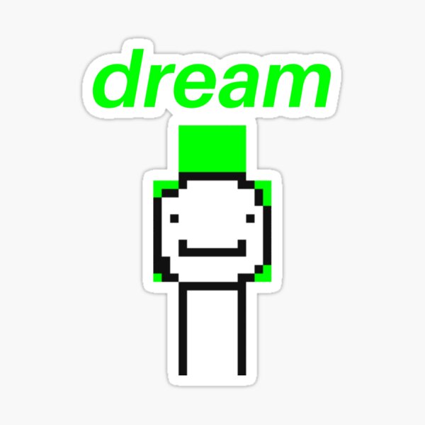 Dream Minecraft Skin Sticker By Topazies Redbubble.