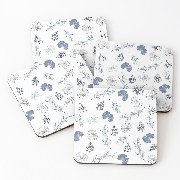 Item preview, Blue Ginkos & Pines designed and sold by mischellero.