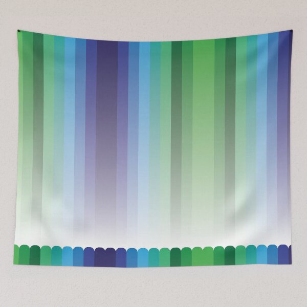 Item preview, Variegated Green Blue Lines designed and sold by CM-PD.