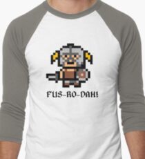 8 Bit Dovahkiin Men's Baseball ¾ T-Shirt