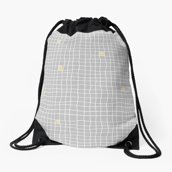 Carreaux - Grey/Yellow - Bis Drawstring Bag