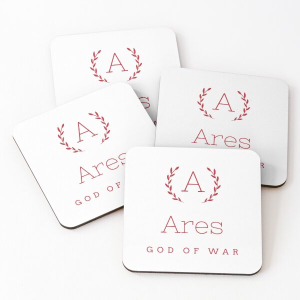 Ares god of war Coasters (Set of 4)