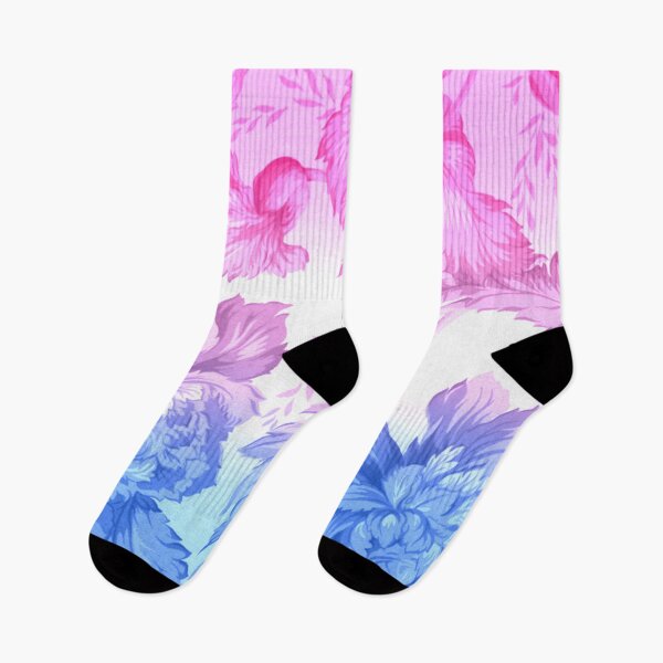 Item preview, Bi Flag subtle floral designed and sold by -Gedwolcraeft-.