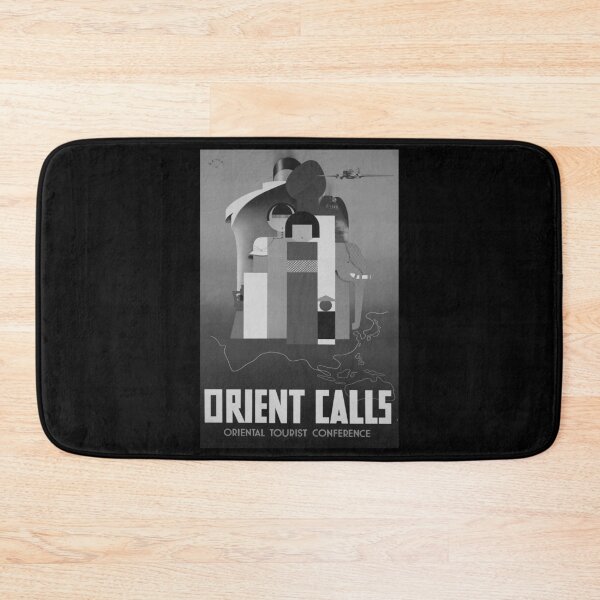 Item preview, Orient Calls Noire retro poster designed and sold by CorasPosters.