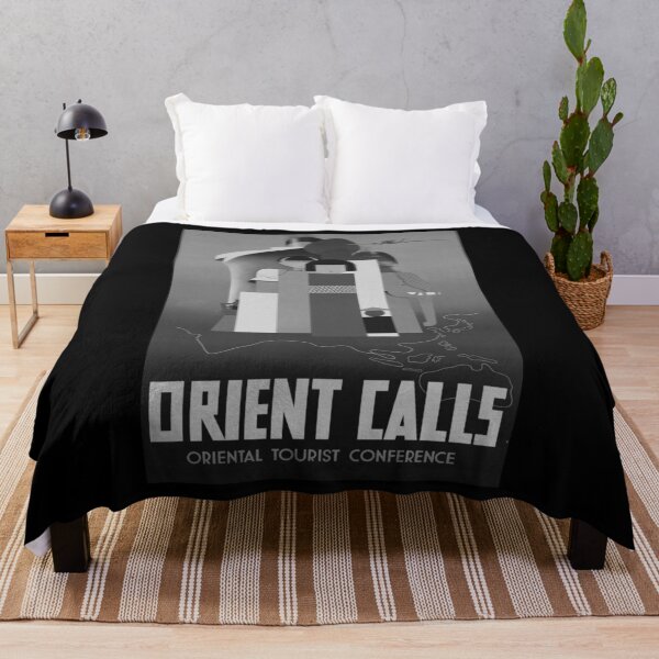Item preview, Orient Calls Noire retro poster designed and sold by CorasPosters.