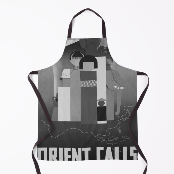 Item preview, Orient Calls Noire retro poster designed and sold by CorasPosters.
