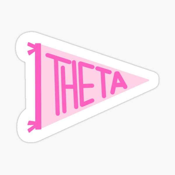 Theta flag Sticker