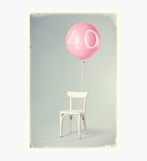40th Birthday Photographic Print