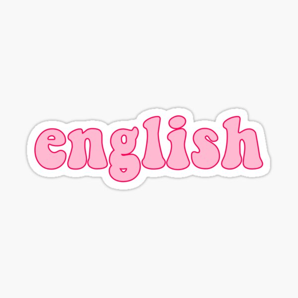Englisch Schulfach Sticker