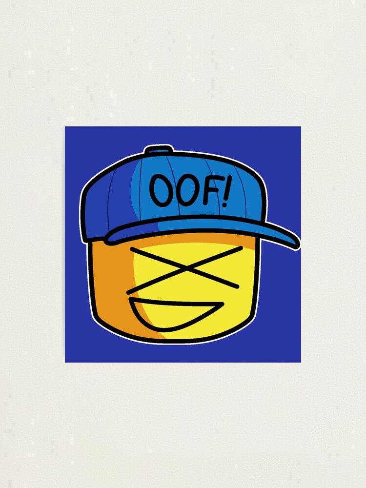 Roblox Oof Hand Drawn Noob Meme Funny Internet Saying Kid Gamer Gift Photographic Print By Smoothnoob Redbubble - roblox noob saying oof