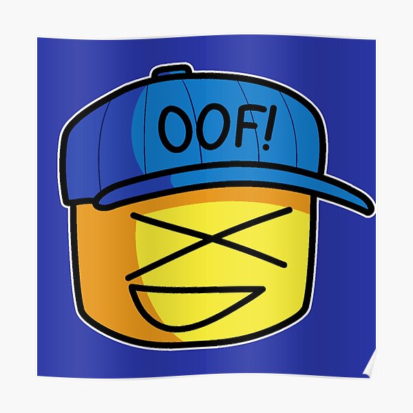 Roblox Oof Hand Drawn Noob Meme Funny Internet Saying Kid Gamer Gift Poster By Smoothnoob Redbubble - roblox noob saying oof