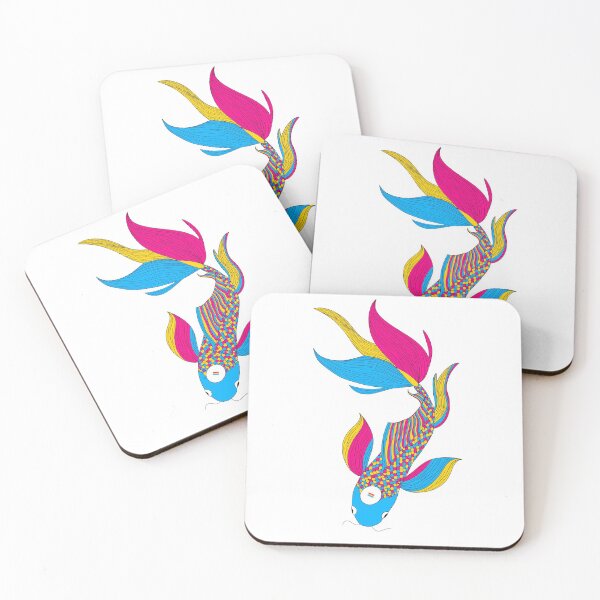Item preview, Pansexual Pride Koi Fish designed and sold by Lexi Edwards.