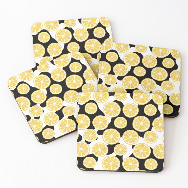 Item preview, Lemon pattern Cow Print designed and sold by Boutique-Chic.