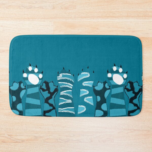 Item preview, Cat Paws Hands Blue designed and sold by ranadigipaint.