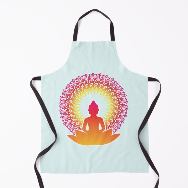 Item preview, Enlightened Soul Buddha Silhouette - The Peaceful Soul Mandala Print Design GC-092-16 designed and sold by GraphicCharms.