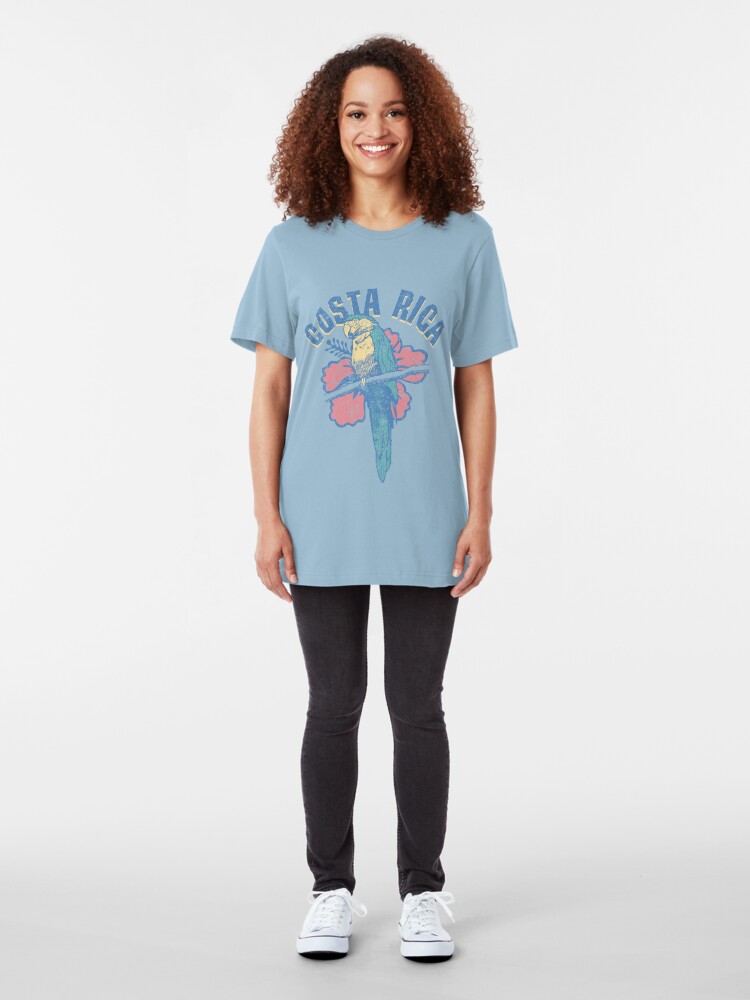 Alternate view of Costa Rica Parrot Slim Fit T-Shirt