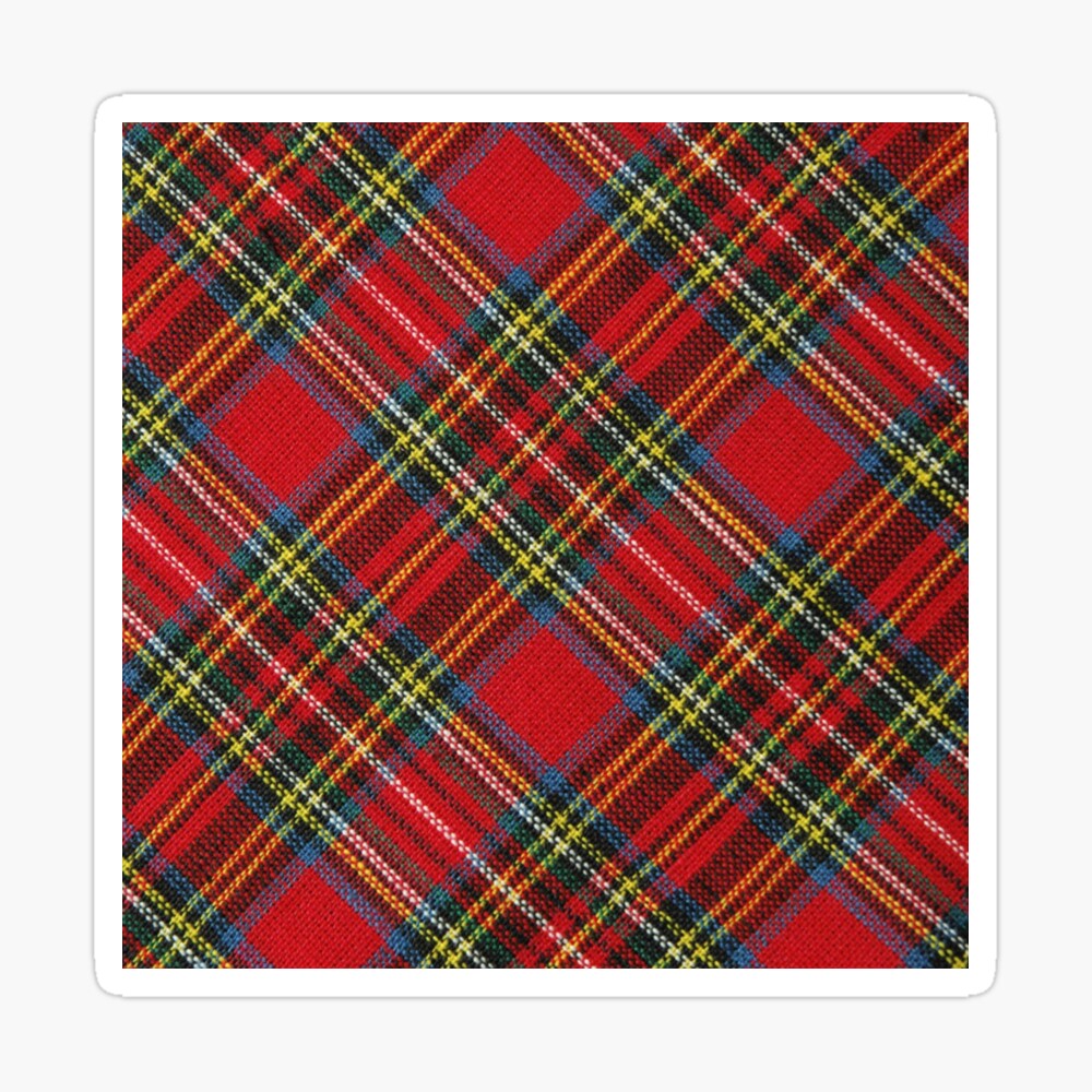 Royal Stewart Tartan Clan Plaid Red Green Blue Art Board Print