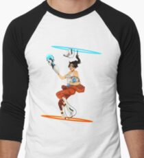 Portal 2 fanart Men's Baseball ¾ T-Shirt