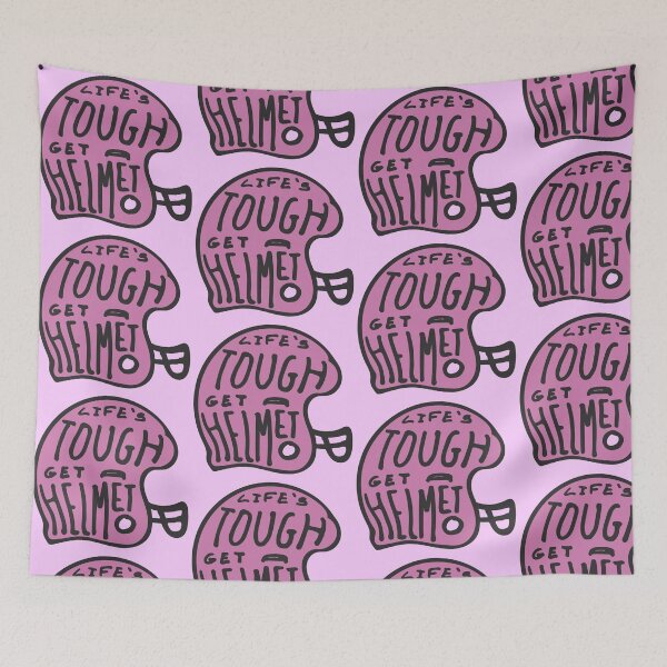 Item preview, life’s tough get a helmet  designed and sold by graphicgal.