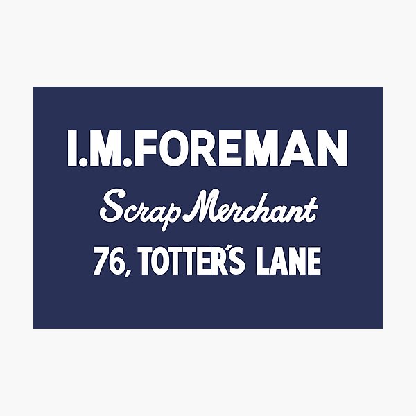 Totter's Lane (Clean) Photographic Print