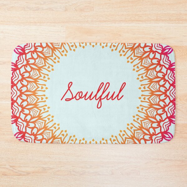 Item preview, Soulful - Meditation Quote Mandala Illustration Print Design GC-092-18 designed and sold by GraphicCharms.