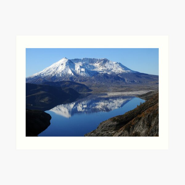 Mt St Helens & Spirit Lake Reflection_9236_101913 Art Print