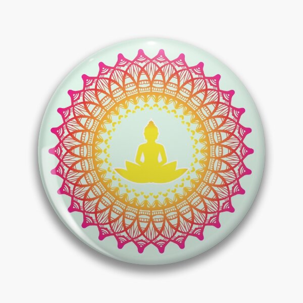 Item preview, Enlightened Soul Buddha Silhouette Mandala Illustration Print Design GC-092-20 designed and sold by GraphicCharms.