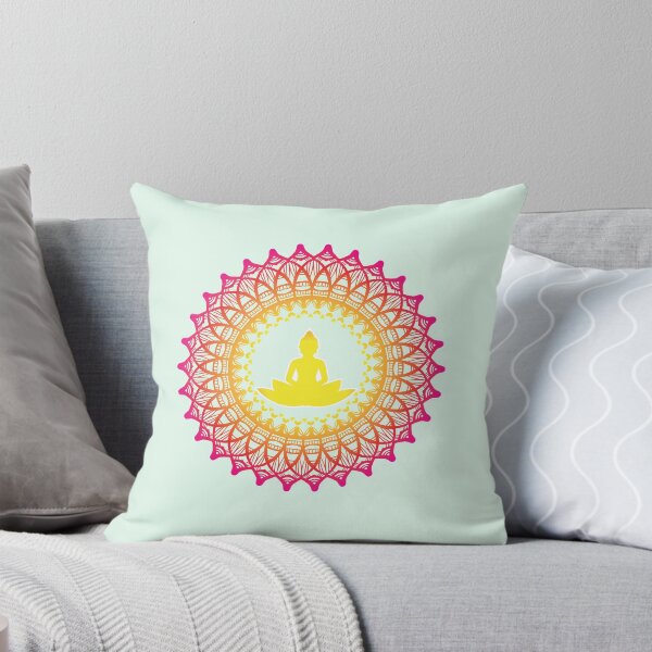 Item preview, Enlightened Soul Buddha Silhouette Mandala Illustration Print Design GC-092-20 designed and sold by GraphicCharms.