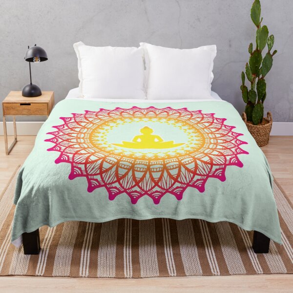 Item preview, Enlightened Soul Buddha Silhouette Mandala Illustration Print Design GC-092-20 designed and sold by GraphicCharms.