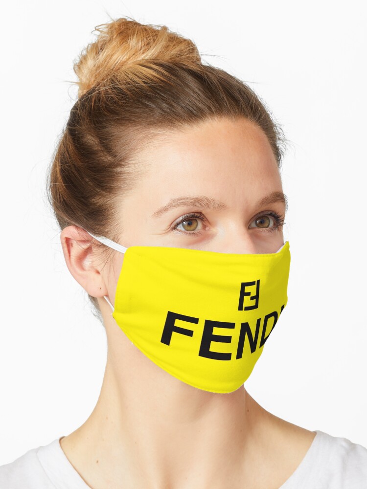 Download Logo Fendi Yellow Mask By Ritajeffrey Redbubble PSD Mockup Templates
