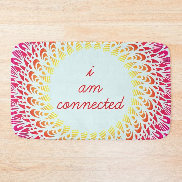 Item preview, I Am Connected - Meditation Captions Mandala Illustration Print Design GC-092-21 designed and sold by GraphicCharms.