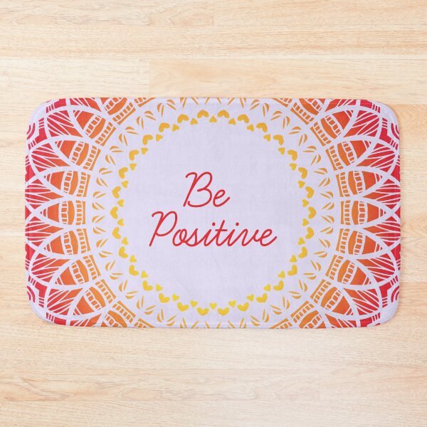 Item preview, Be Positive - Meditation Captions Mandala Illustration Print Design GC-092-22 designed and sold by GraphicCharms.