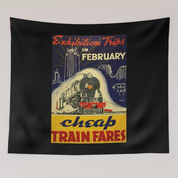 Artikelvorschau, Exhibiton Trips retro poster entworfen und verkauft von CorasPosters.