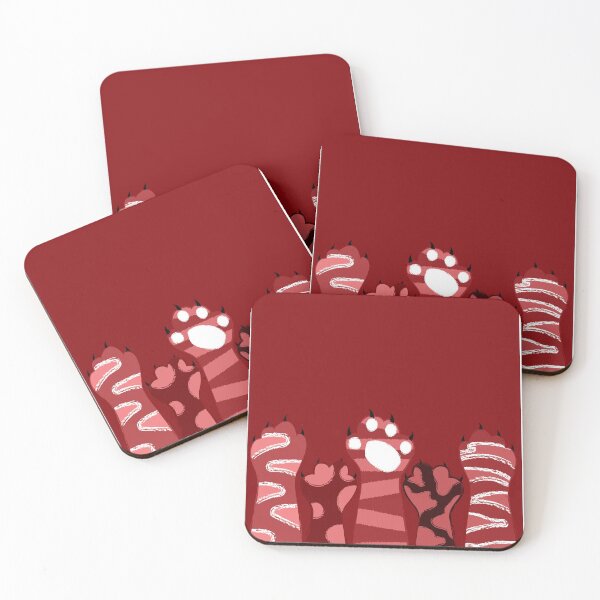 Item preview, Cat Paws Hands Red designed and sold by ranadigipaint.