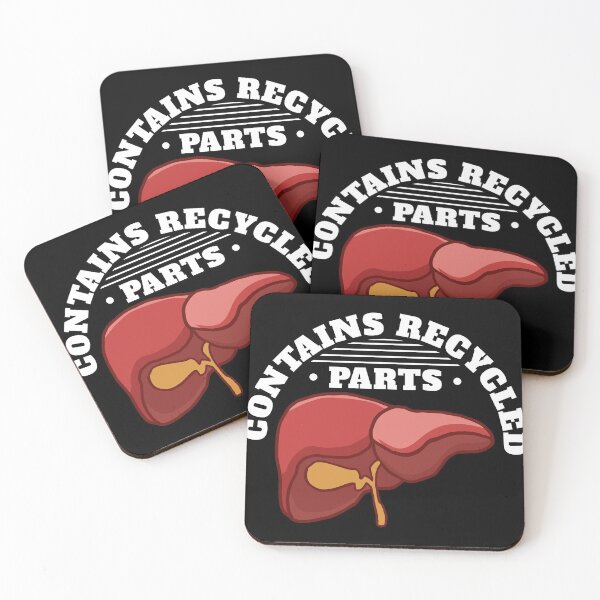 Item preview, Contains Recycled Parts Liver Transplant Survivor designs graphic designed and sold by Lisbob.
