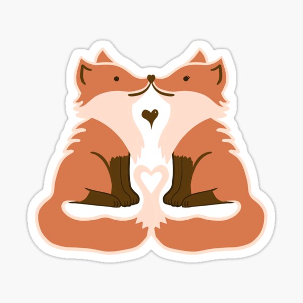 Love Fox Sticker