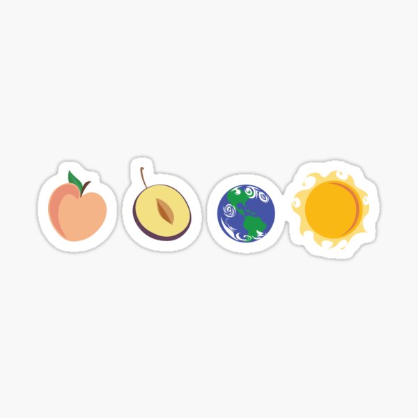 Peach Sticker
